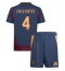 Maillot de football Réplique AS Roma Bryan Cristante #4 Troisième Enfant 2024-25 Manche Courte (+ Pantalon court)