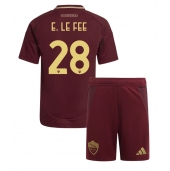 Maillot de football Réplique AS Roma Enzo Le Fee #28 Domicile Enfant 2024-25 Manche Courte (+ Pantalon court)