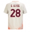 Maillot de football Réplique AS Roma Enzo Le Fee #28 Extérieur 2024-25 Manche Courte