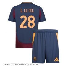 Maillot de football Réplique AS Roma Enzo Le Fee #28 Troisième Enfant 2024-25 Manche Courte (+ Pantalon court)