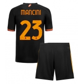 Maillot de football Réplique AS Roma Gianluca Mancini #23 Troisième Enfant 2023-24 Manche Courte (+ Pantalon court)