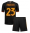 Maillot de football Réplique AS Roma Gianluca Mancini #23 Troisième Enfant 2023-24 Manche Courte (+ Pantalon court)