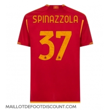 Maillot de football Réplique AS Roma Leonardo Spinazzola #37 Domicile 2023-24 Manche Courte