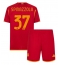 Maillot de football Réplique AS Roma Leonardo Spinazzola #37 Domicile Enfant 2023-24 Manche Courte (+ Pantalon court)