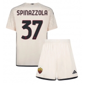 Maillot de football Réplique AS Roma Leonardo Spinazzola #37 Extérieur Enfant 2023-24 Manche Courte (+ Pantalon court)