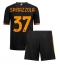 Maillot de football Réplique AS Roma Leonardo Spinazzola #37 Troisième Enfant 2023-24 Manche Courte (+ Pantalon court)