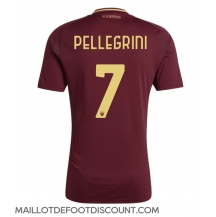 Maillot de football Réplique AS Roma Lorenzo Pellegrini #7 Domicile 2024-25 Manche Courte