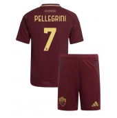 Maillot de football Réplique AS Roma Lorenzo Pellegrini #7 Domicile Enfant 2024-25 Manche Courte (+ Pantalon court)