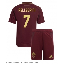 Maillot de football Réplique AS Roma Lorenzo Pellegrini #7 Domicile Enfant 2024-25 Manche Courte (+ Pantalon court)