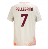 Maillot de football Réplique AS Roma Lorenzo Pellegrini #7 Extérieur 2024-25 Manche Courte