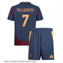 Maillot de football Réplique AS Roma Lorenzo Pellegrini #7 Troisième Enfant 2024-25 Manche Courte (+ Pantalon court)