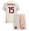 Maillot de football Réplique AS Roma Mats Hummels #15 Extérieur Enfant 2024-25 Manche Courte (+ Pantalon court)