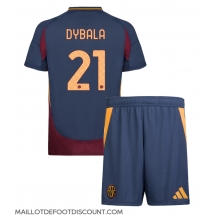 Maillot de football Réplique AS Roma Paulo Dybala #21 Troisième Enfant 2024-25 Manche Courte (+ Pantalon court)