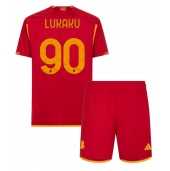 Maillot de football Réplique AS Roma Romelu Lukaku #90 Domicile Enfant 2023-24 Manche Courte (+ Pantalon court)