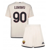 Maillot de football Réplique AS Roma Romelu Lukaku #90 Extérieur Enfant 2023-24 Manche Courte (+ Pantalon court)