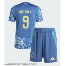 Maillot de football Réplique Ajax Brian Brobbey #9 Extérieur Enfant 2024-25 Manche Courte (+ Pantalon court)