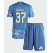 Maillot de football Réplique Ajax Josip Sutalo #37 Extérieur Enfant 2024-25 Manche Courte (+ Pantalon court)