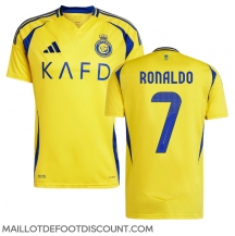 Maillot de football Réplique Al-Nassr Cristiano Ronaldo #7 Domicile 2024-25 Manche Courte