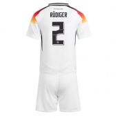 Maillot de football Réplique Allemagne Antonio Rudiger #2 Domicile Enfant Europe 2024 Manche Courte (+ Pantalon court)