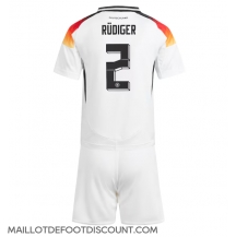 Maillot de football Réplique Allemagne Antonio Rudiger #2 Domicile Enfant Europe 2024 Manche Courte (+ Pantalon court)