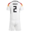 Maillot de football Réplique Allemagne Antonio Rudiger #2 Domicile Enfant Europe 2024 Manche Courte (+ Pantalon court)