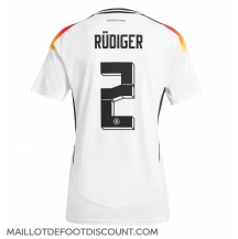 Maillot de football Réplique Allemagne Antonio Rudiger #2 Domicile Europe 2024 Manche Courte