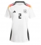 Maillot de football Réplique Allemagne Antonio Rudiger #2 Domicile Femme Europe 2024 Manche Courte