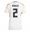 Maillot de football Réplique Allemagne Antonio Rudiger #2 Domicile Femme Europe 2024 Manche Courte