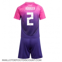 Maillot de football Réplique Allemagne Antonio Rudiger #2 Extérieur Enfant Europe 2024 Manche Courte (+ Pantalon court)