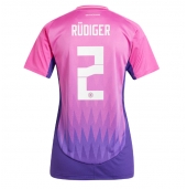 Maillot de football Réplique Allemagne Antonio Rudiger #2 Extérieur Femme Europe 2024 Manche Courte