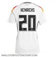 Maillot de football Réplique Allemagne Benjamin Henrichs #20 Domicile Europe 2024 Manche Courte