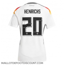 Maillot de football Réplique Allemagne Benjamin Henrichs #20 Domicile Femme Europe 2024 Manche Courte