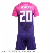 Maillot de football Réplique Allemagne Benjamin Henrichs #20 Extérieur Enfant Europe 2024 Manche Courte (+ Pantalon court)