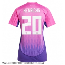 Maillot de football Réplique Allemagne Benjamin Henrichs #20 Extérieur Femme Europe 2024 Manche Courte