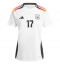 Maillot de football Réplique Allemagne Florian Wirtz #17 Domicile Femme Europe 2024 Manche Courte