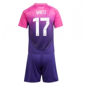 Maillot de football Réplique Allemagne Florian Wirtz #17 Extérieur Enfant Europe 2024 Manche Courte (+ Pantalon court)