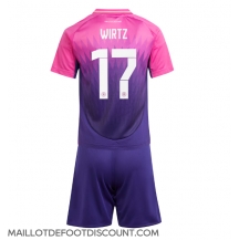 Maillot de football Réplique Allemagne Florian Wirtz #17 Extérieur Enfant Europe 2024 Manche Courte (+ Pantalon court)