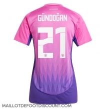 Maillot de football Réplique Allemagne Ilkay Gundogan #21 Extérieur Femme Europe 2024 Manche Courte