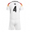 Maillot de football Réplique Allemagne Jonathan Tah #4 Domicile Enfant Europe 2024 Manche Courte (+ Pantalon court)