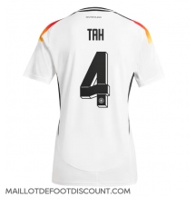 Maillot de football Réplique Allemagne Jonathan Tah #4 Domicile Europe 2024 Manche Courte