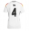 Maillot de football Réplique Allemagne Jonathan Tah #4 Domicile Europe 2024 Manche Courte