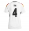 Maillot de football Réplique Allemagne Jonathan Tah #4 Domicile Femme Europe 2024 Manche Courte