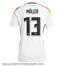 Maillot de football Réplique Allemagne Thomas Muller #13 Domicile Europe 2024 Manche Courte