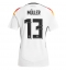 Maillot de football Réplique Allemagne Thomas Muller #13 Domicile Femme Europe 2024 Manche Courte