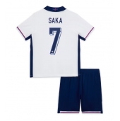 Maillot de football Réplique Angleterre Bukayo Saka #7 Domicile Enfant Europe 2024 Manche Courte (+ Pantalon court)