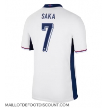 Maillot de football Réplique Angleterre Bukayo Saka #7 Domicile Europe 2024 Manche Courte