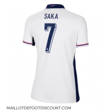 Maillot de football Réplique Angleterre Bukayo Saka #7 Domicile Femme Europe 2024 Manche Courte