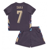 Maillot de football Réplique Angleterre Bukayo Saka #7 Extérieur Enfant Europe 2024 Manche Courte (+ Pantalon court)