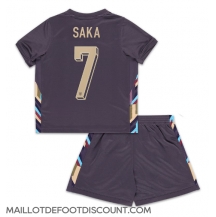 Maillot de football Réplique Angleterre Bukayo Saka #7 Extérieur Enfant Europe 2024 Manche Courte (+ Pantalon court)