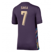 Maillot de football Réplique Angleterre Bukayo Saka #7 Extérieur Femme Europe 2024 Manche Courte